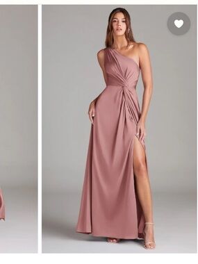 Azazie Brooke Dusty Rose A-line - Mother of the Bride or Bridesmaid Dress